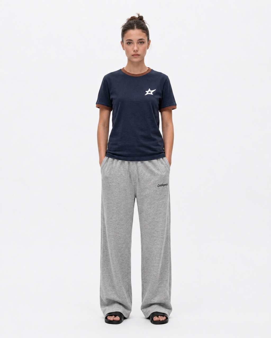 Coldlegacy Star Ringer Tee - Navy