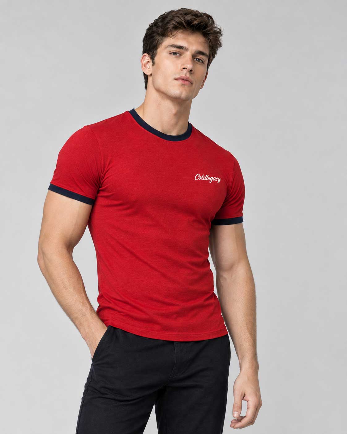 Coldlegacy Ringer Tee - Red