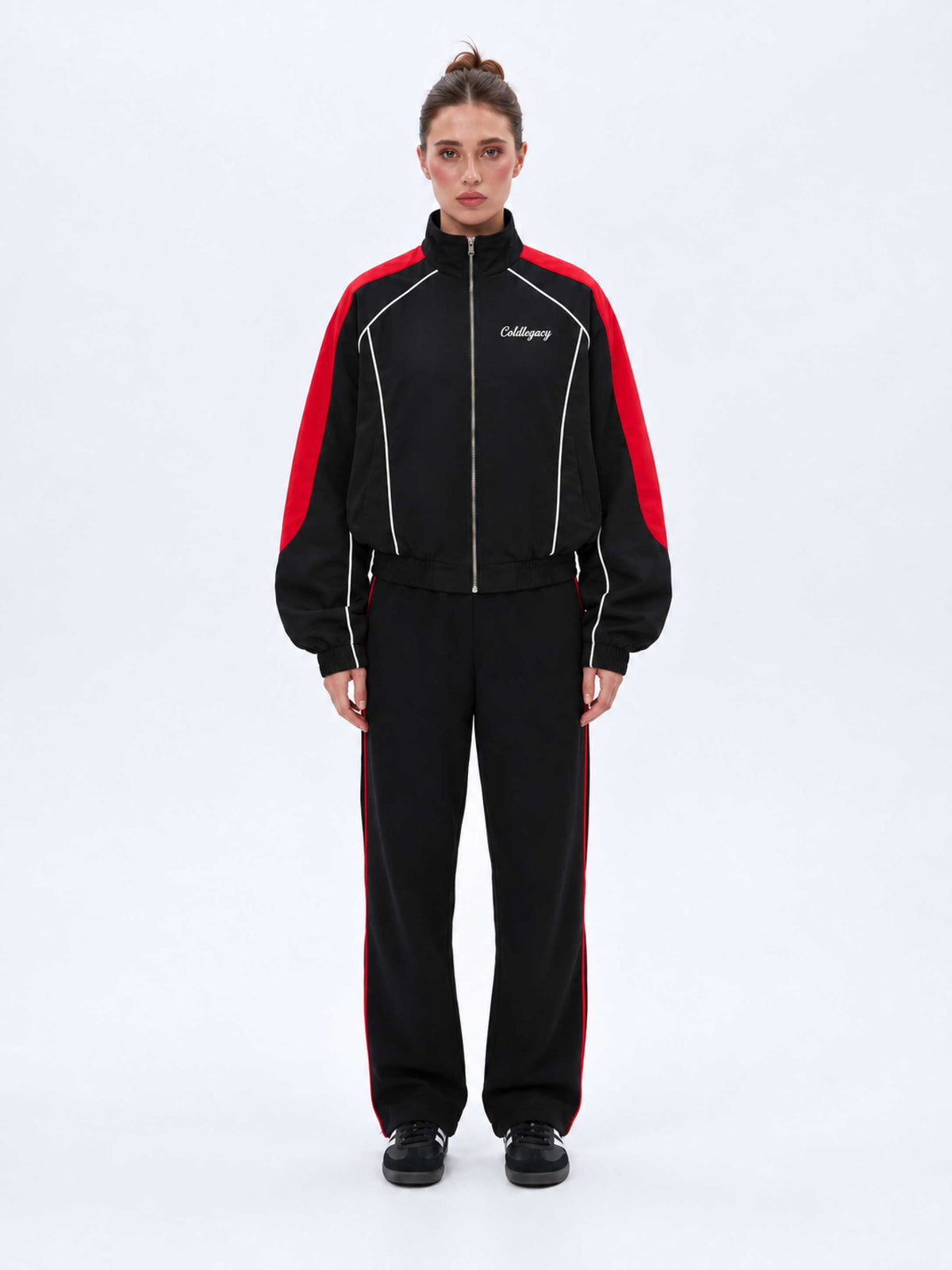 Coldlegacy Nylon Taslon Jacket - Black/Red