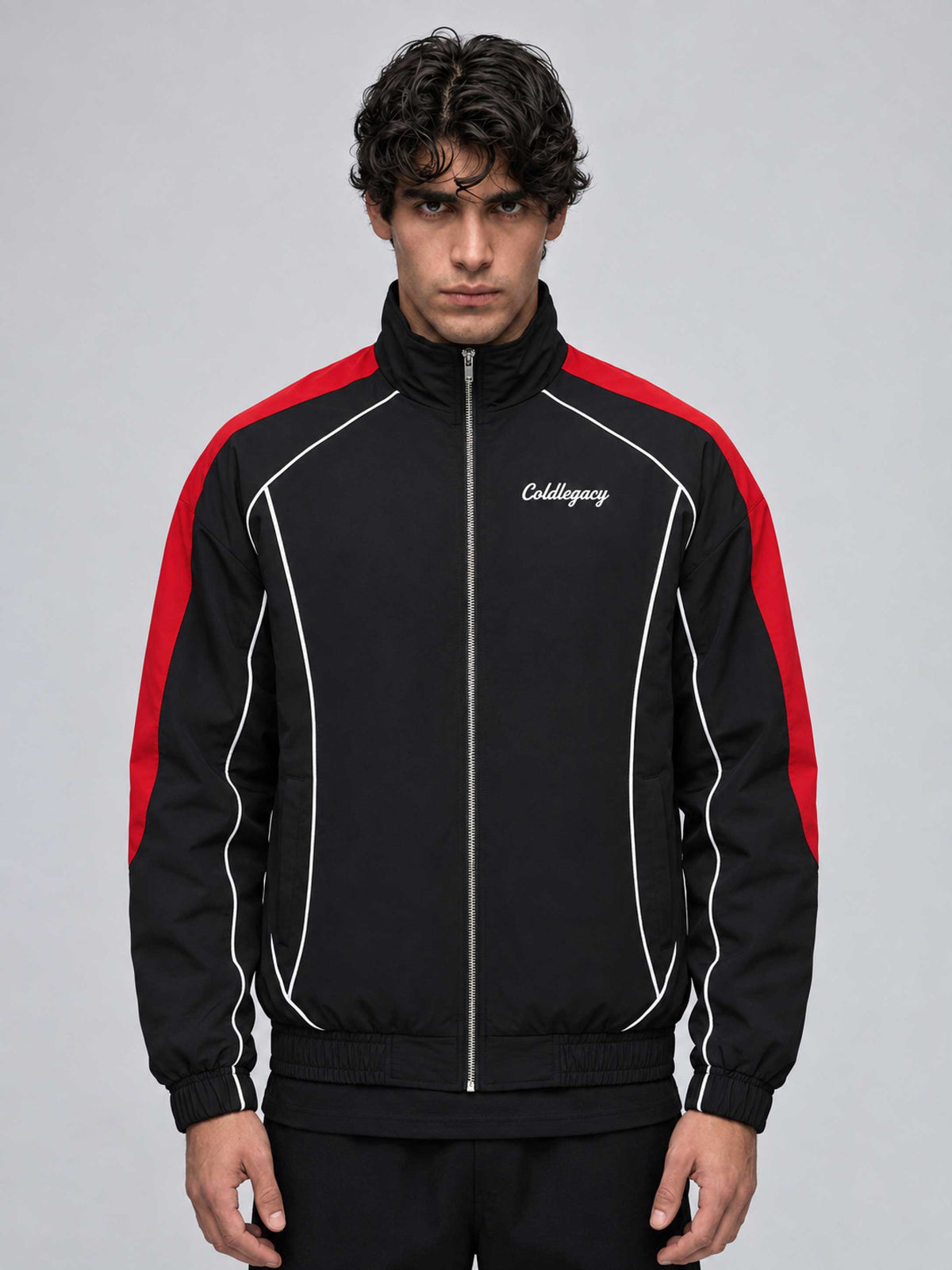 Coldlegacy Nylon Taslon Jacket - Black/Red