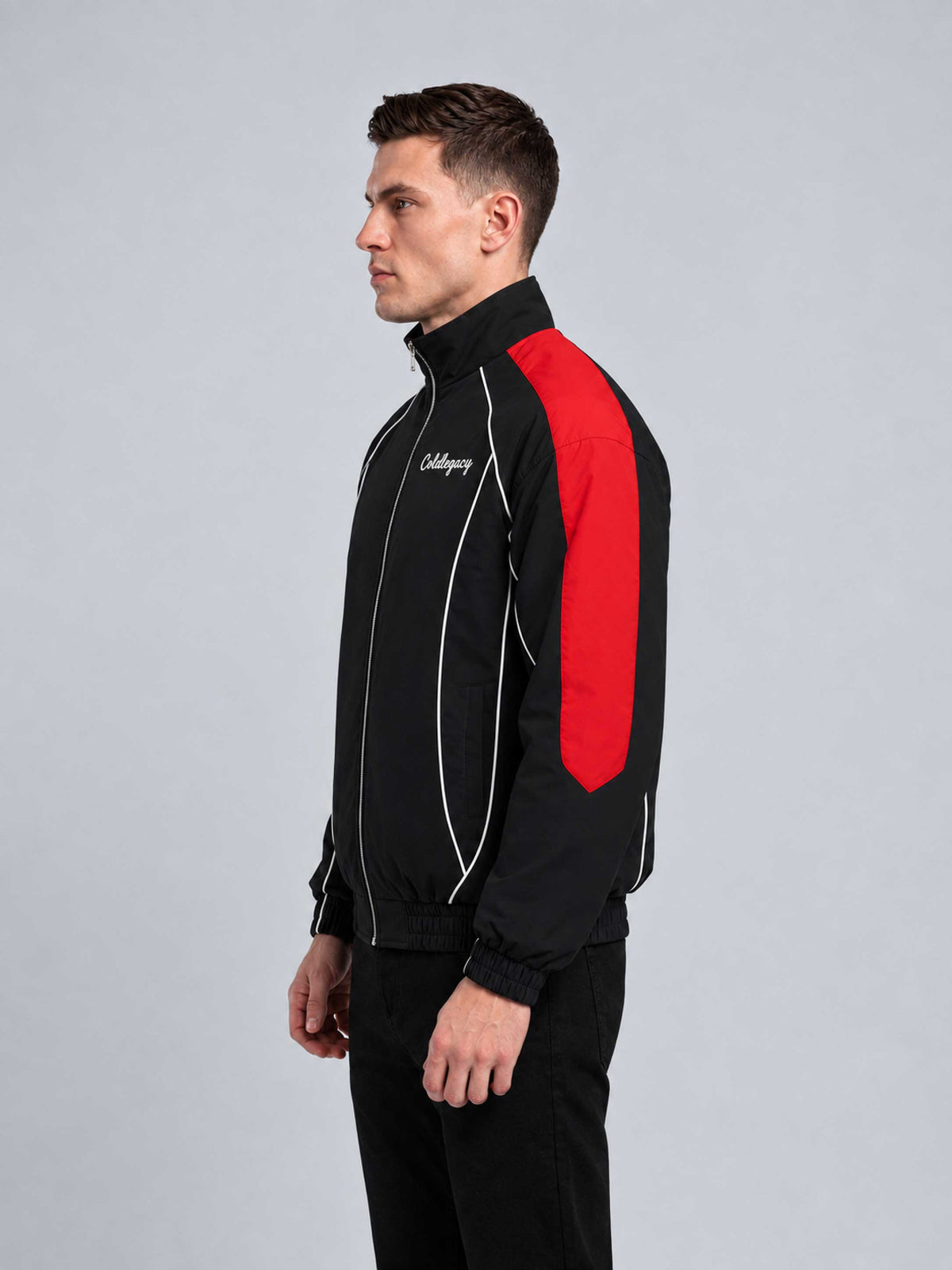 Coldlegacy Nylon Taslon Jacket - Black/Red